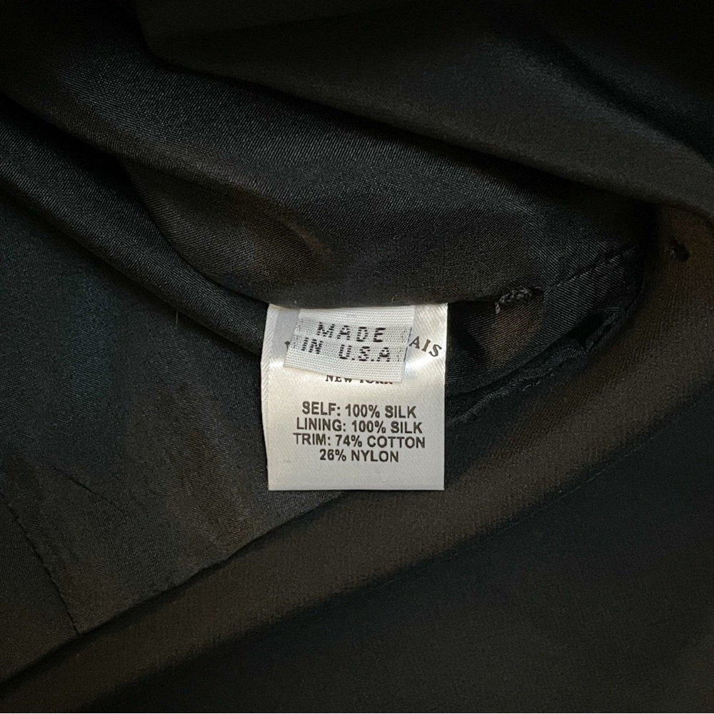 Mirror Palais Silk Unwrap Me Black Mini Dress - Picture 8 of 8